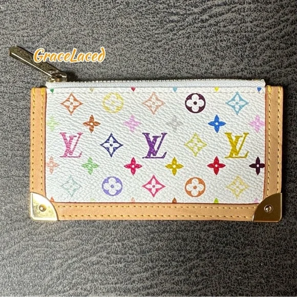 Louis Vuitton Multicolor Pochette Cles | Keychain | Wallet | Murakami | NEW - Picture 1 of 10